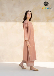 Summer Unstitched 2PCs Lawn Embroidered Dress SR-303