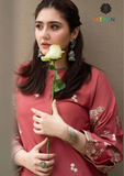 Summer Unstitched 2PCs Lawn Embroidered Dress SR-304