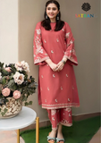 Summer Unstitched 2PCs Lawn Embroidered Dress SR-304