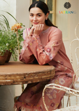 Summer Unstitched 3PCs Lawn Embroidered Dress With Diamond Dupatta SR-305