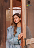 Summer Unstitched 3PCs Lawn Embroidered Dress With Diamond Dupatta SR-306