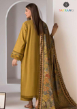 Summer Unstitched 3PCs Embroidered Lawn Dress With Diamond Dupatta SR-309