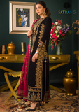 Winter Unstitched 3PCs Embroidered Velvet Dress With Embroidered Bamber Chiffon Dupatta SR-607