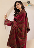 Winter Unstitched 3PCs Embroidered Dhanak Dress With Digital Printed Karandi Shawl SR-611