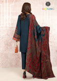 Winter Unstitched 3PCs Embroidered Khaddar Dress With Digital Printed Karandi Shawl SR-616