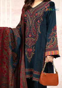 Winter Unstitched 3PCs Embroidered Khaddar Dress With Digital Printed Karandi Shawl SR-616