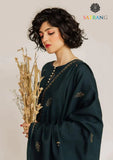 Winter Unstitched 3PCs Embroidered Dhanak Dress With Embroidered Dhanak Shawl SR-617