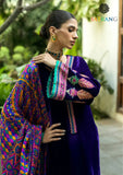 Winter Unstitched 3PCs Embroidered Velvet Dress With Digital Printed Karandi Shawl SR-621