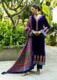 Winter Unstitched 3PCs Embroidered Velvet Dress With Digital Printed Karandi Shawl SR-621