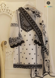 Summer Unstitched 3PC Lawn Embroidered Shirt With Bamber Dupatta SR-122
