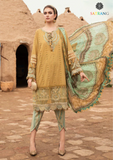 Summer Unstitched 3PC Lawn Embroidered Shirt With Organza Dupatta SR-118