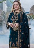 Winter Unstitched 3PCs Embroidered Velvet With Velvet Embroidered Shawl RL-1050